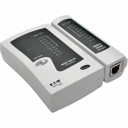 EATON
TRIPP LITE
MAIN TESTER
T016-004-K
REMOTE TESTER
T016-004-K
RJ45 + RJ11
1 2 3 4 5 6 7 8 G
OFF/ON/S
RJ45 + RJ11
1 2 3 4 5 6 7 8 G