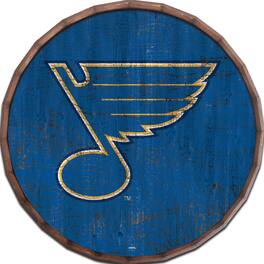 Fan Creations - St. Louis Blues 24" Cracked Color Barrel Top Sign - Multicolor