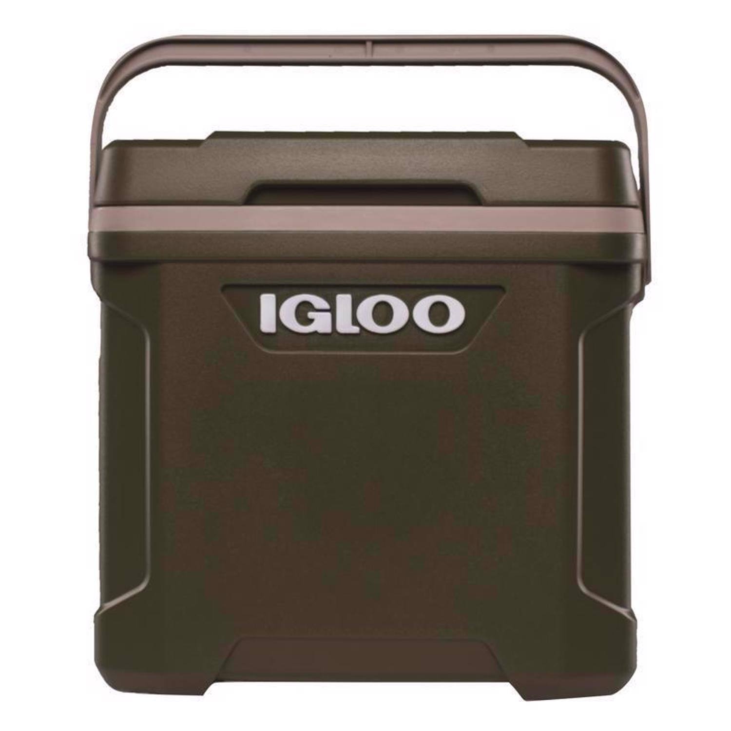 Front. Igloo - Igloo Sportsman Green 30 qt Hard Cooler - Tank Green/Black.
