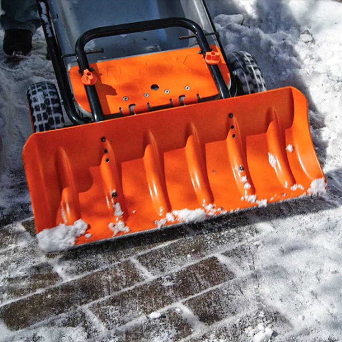 Angle. WORX - Worx WA0230 Aerocart Wheelbarrow Snow Plow - Orange.