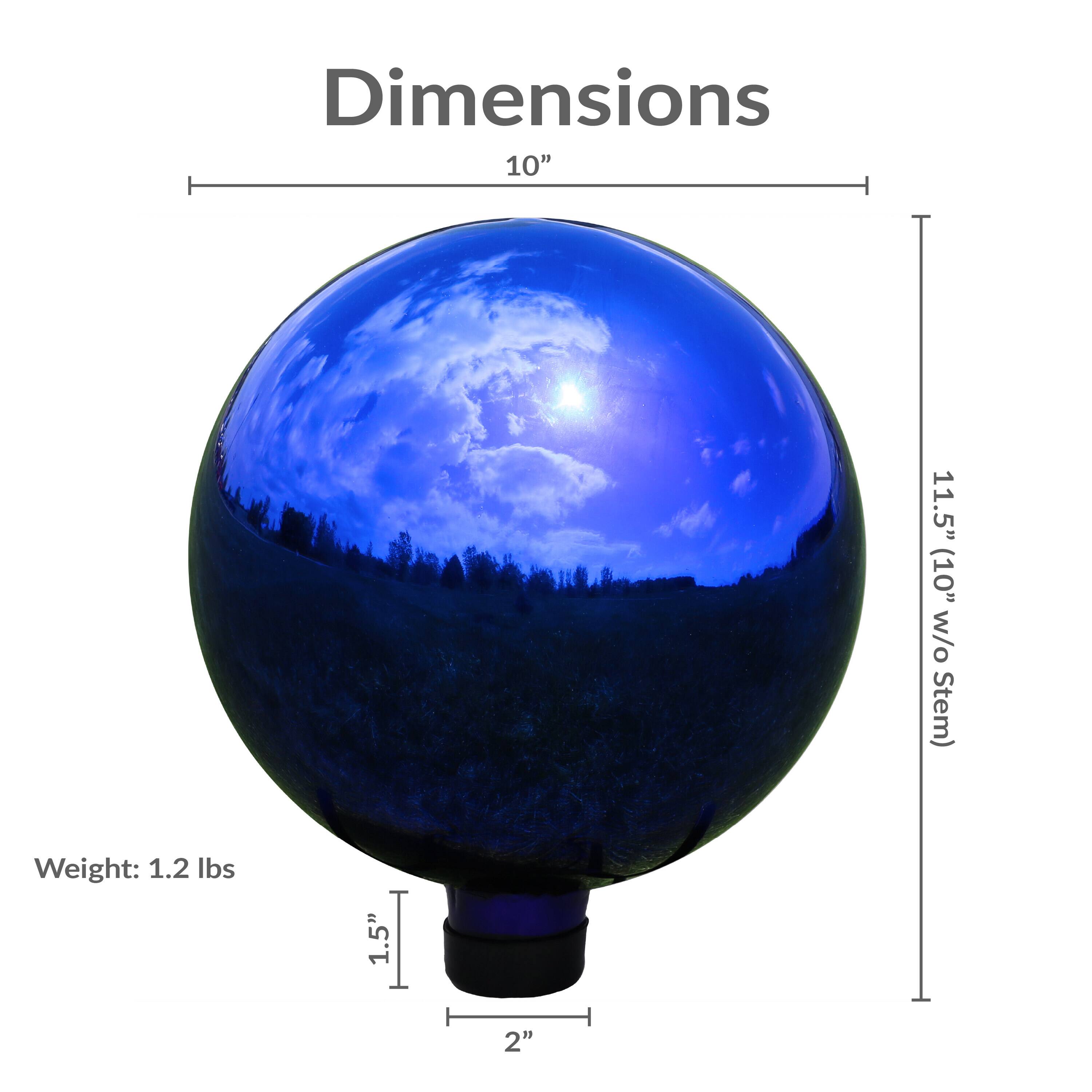 Dimensions: 10" x 11.5" (10" w/o Stem)  
Weight: 1.2 lbs  
Height: 1.5"  
Diameter: 2"