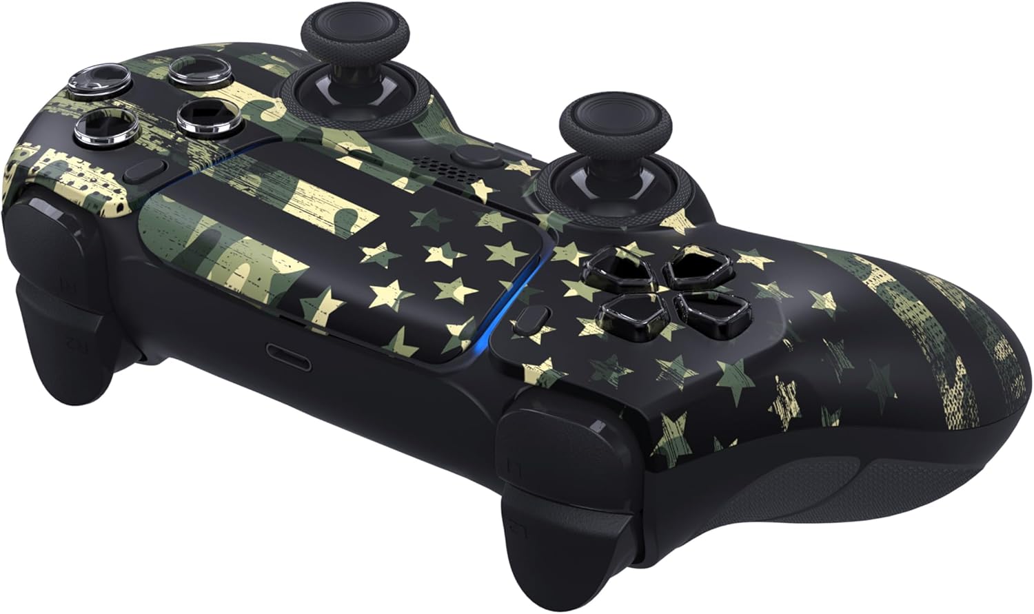Back. ProControllers - Custom Wireless Controller for PS5 - Camo Flag.
