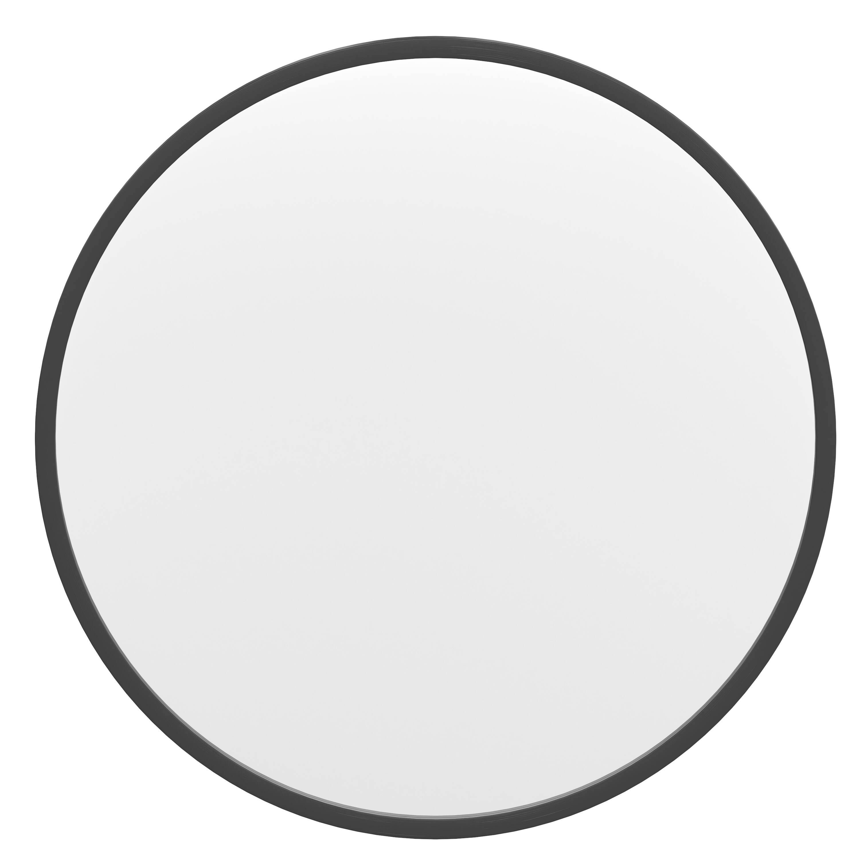 Alt View 9. Emma + Oliver - Mersin Wall Mounted Mirror with Iron Frame, Silver Backing and Shatterproof Glass for Entryways, Bathrooms and More - Black.