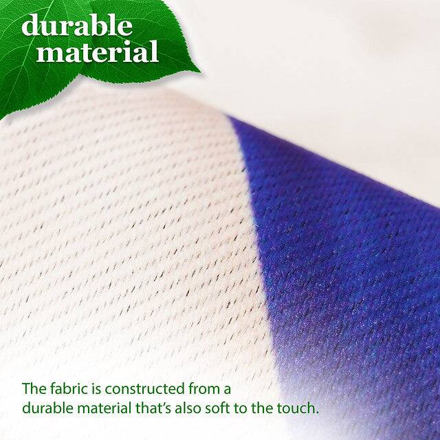 The fabric is constructed from a durable material that's also soft to the touch.