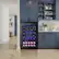 Alt View 4. SIMZLIFE - 45 Bottle Wine Cooler Refrigerator,Built-in Wine Fridge with Stainless Steel Glass Door,Ideal for Home, Kitchen & Office - Black.