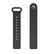 Angle. StrapsCo - Rubber Pin-and-Tuck Strap Silicone Watch Band For Fitbit Inspire & Inspire HR (Short-Medium) - Black.