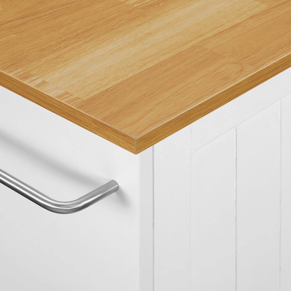 Alt View 9. Crosley Furniture - Stella Kitchen Cart - White.