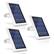 Front. Wasserstein - Solar Panels for Ring Spotlight Camera Battery and Ring Stick Up Camera Battery (3-Pack) - White.