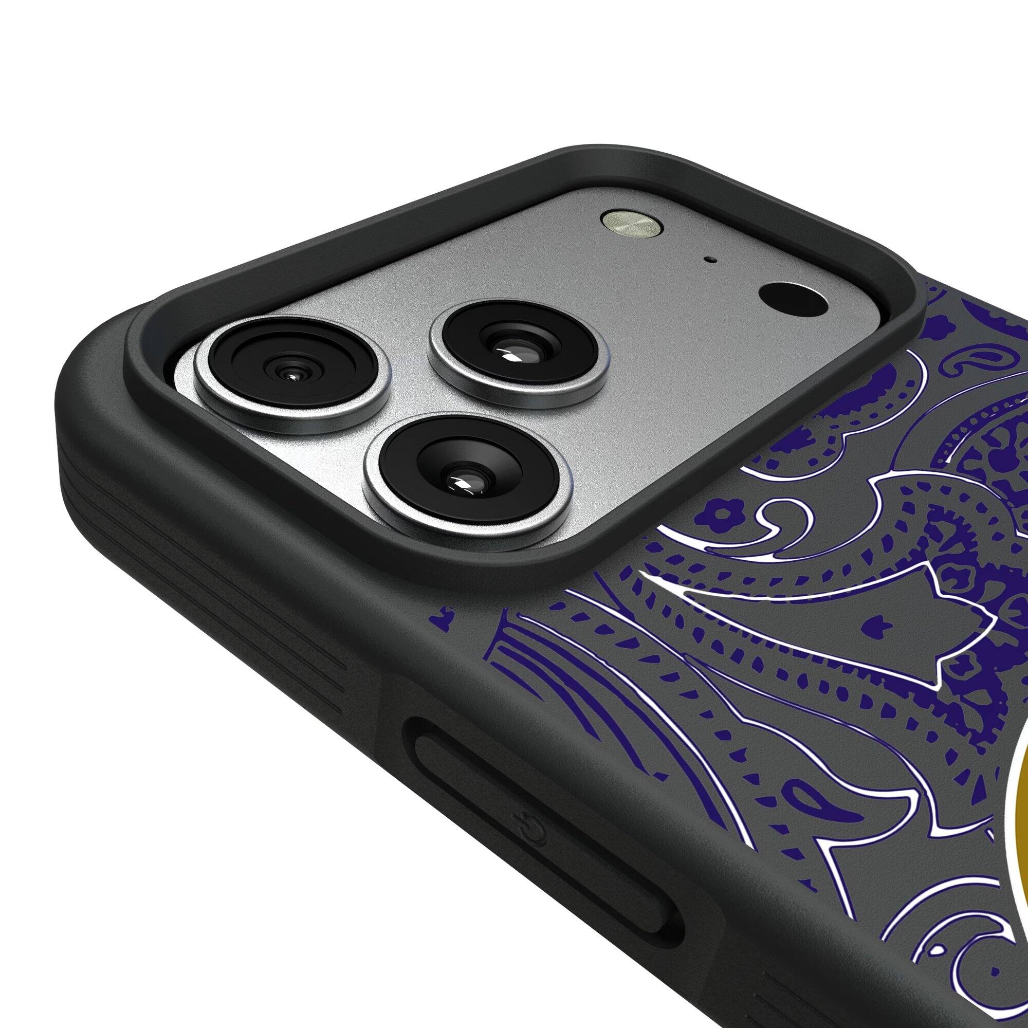 Alt View 2. Keyscaper - Baltimore Ravens Bump Case with 8.2ft Drop Protection - 15 - Multicolor.