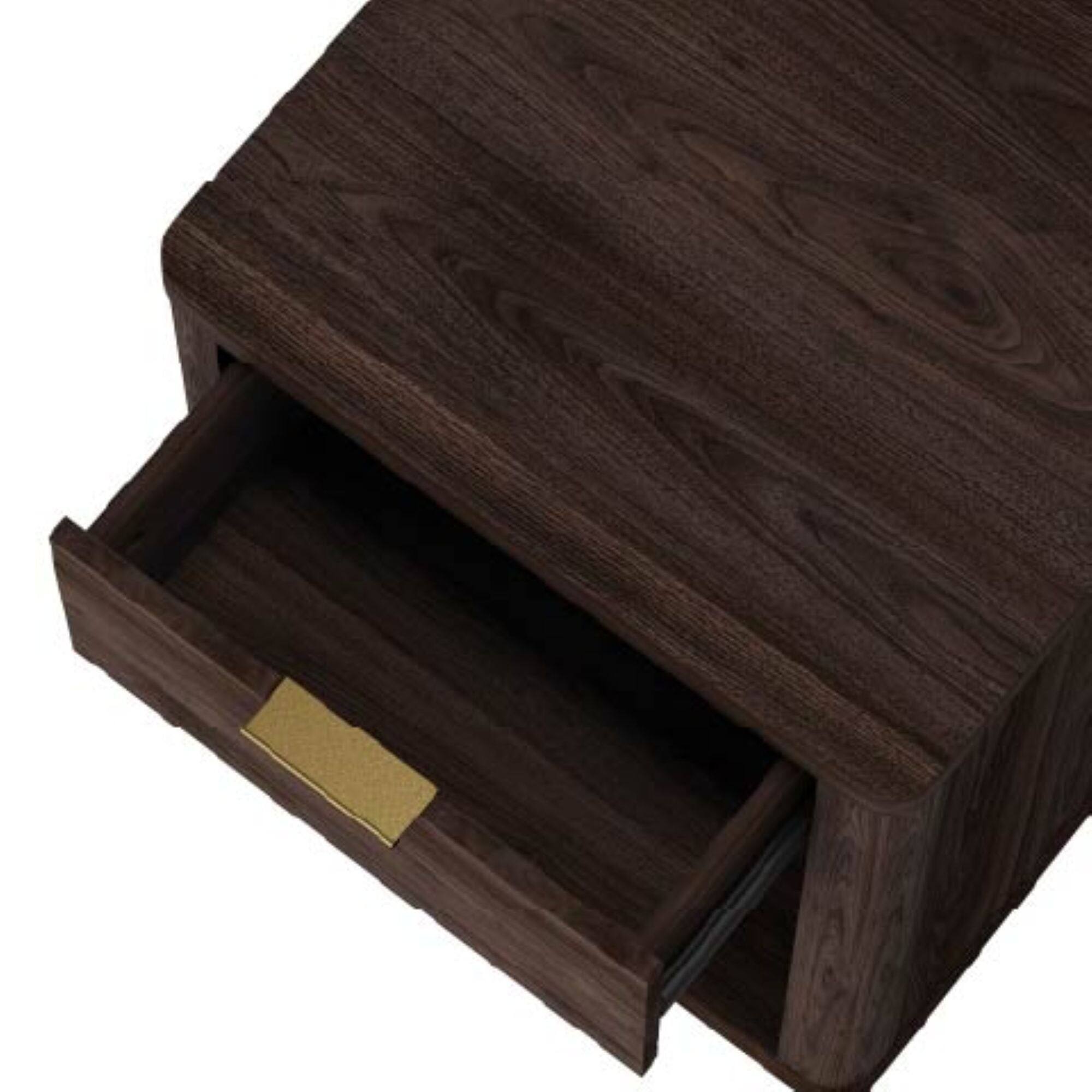 Alt View 1. Manhattan Comfort - Evelyn Modern 20" Nightstand - Brown.