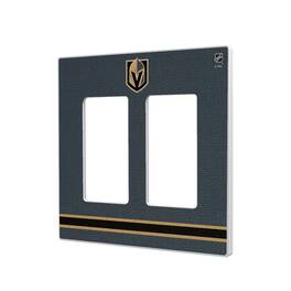 Keyscaper - Vegas Golden Knights Double Rocker Lightswitch Plate - Multicolor