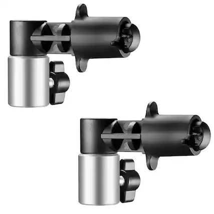 Front. Neewer - Reflector Holder Clamp 2-Pack, 5/8" Stud, Aluminum.
