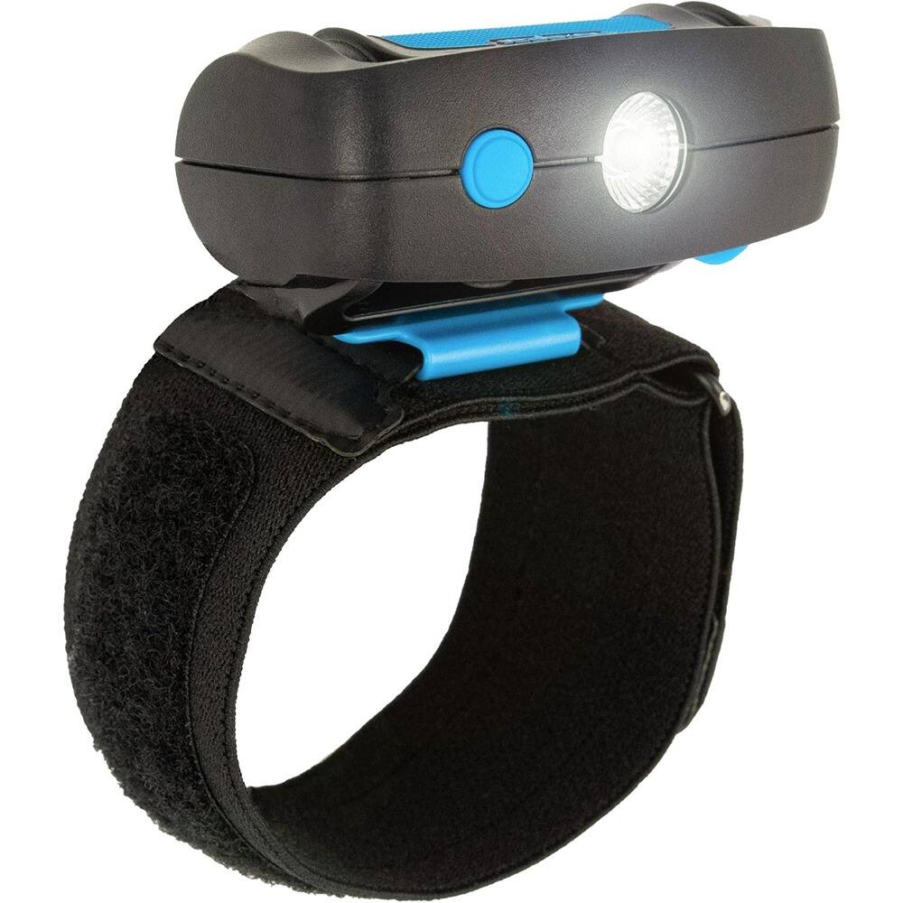 Front. Schertz - Wrist-Mounted 500 Lumen Flashlight – Lightweight Hands-Free LED with 100° Flood Beam, USB-C Rechargeable, IP64 Waterproo.