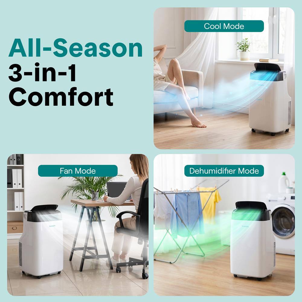 All-Season 3-in-1 Comfort  
Cool Mode  
Fan Mode  
Dehumidifier Mode