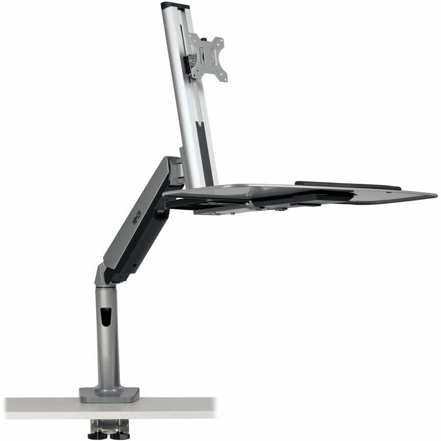 Alt View 1. Tripp Lite - WorkWise Desk Mount for Workstation, Flat Panel Display, Monitor, TV, Display Screen - Black.