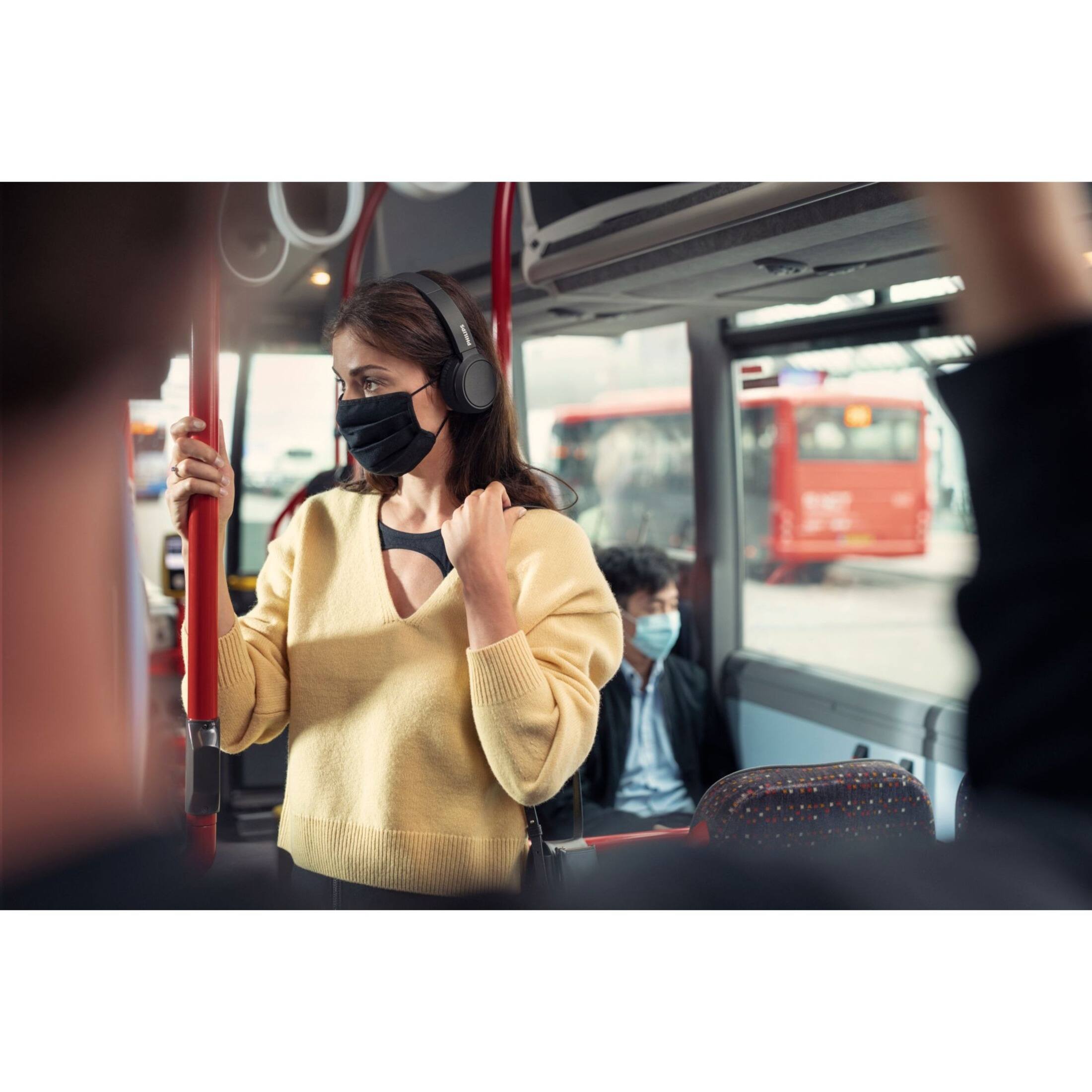 Alt View 25. Philips - TAH4205BK Wireless Over-the-head Headphones - Black.