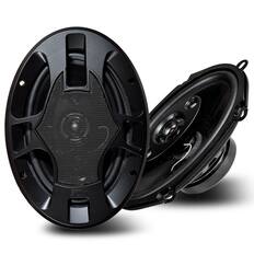 Front. SDX - 5"X7" / 6'x8" 4-Way Car Speaker - Black.