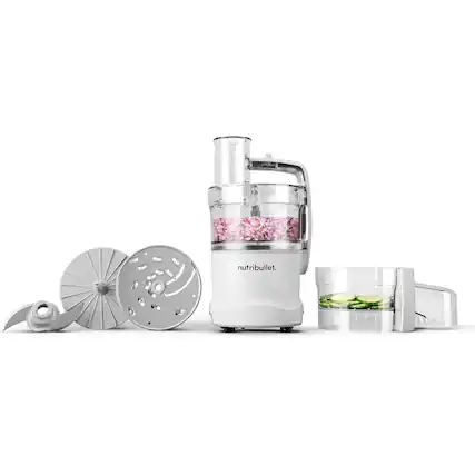 Front. NutriBullet - Limitless Food Processor - White.