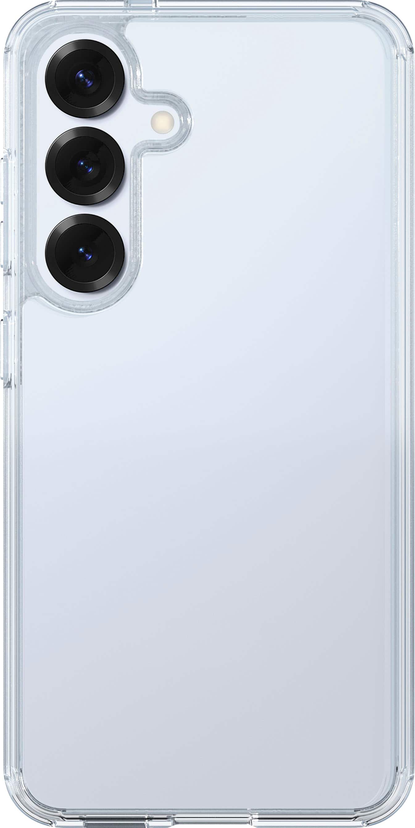 Front. Insignia™ - Hard-Shell Case for Samsung Galaxy S25 - Clear.