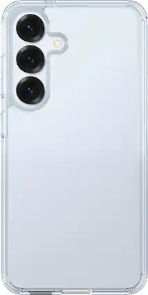 Front. Insignia™ - Hard-Shell Case for Samsung Galaxy S25 - Clear.