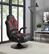 Alt View 12. X Rocker - Vibe 2.1 Bluetooth Pedestal Gaming Chair - Black and Red.