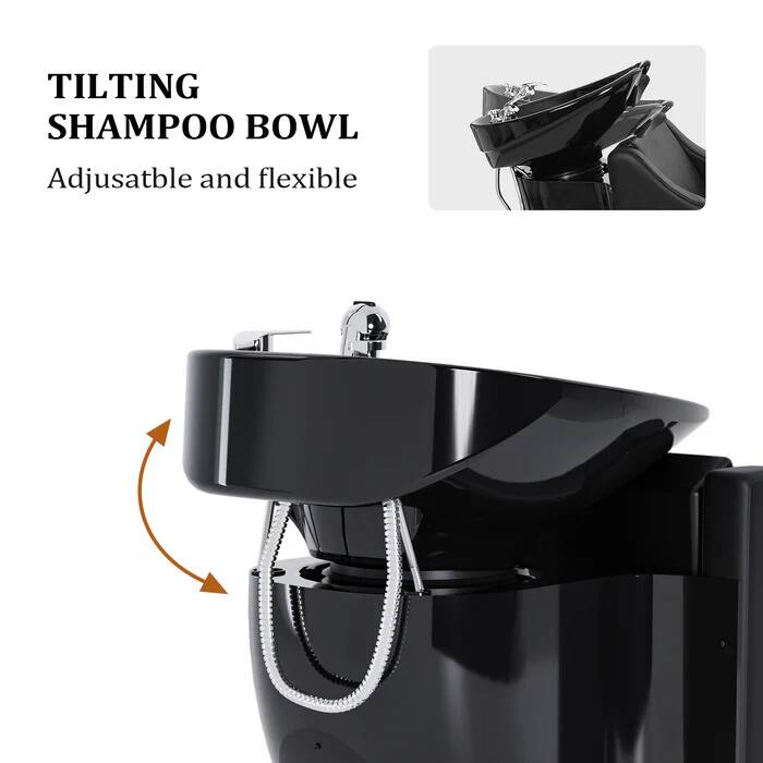 TILTING SHAMPOO BOWL  
Adjustable and flexible