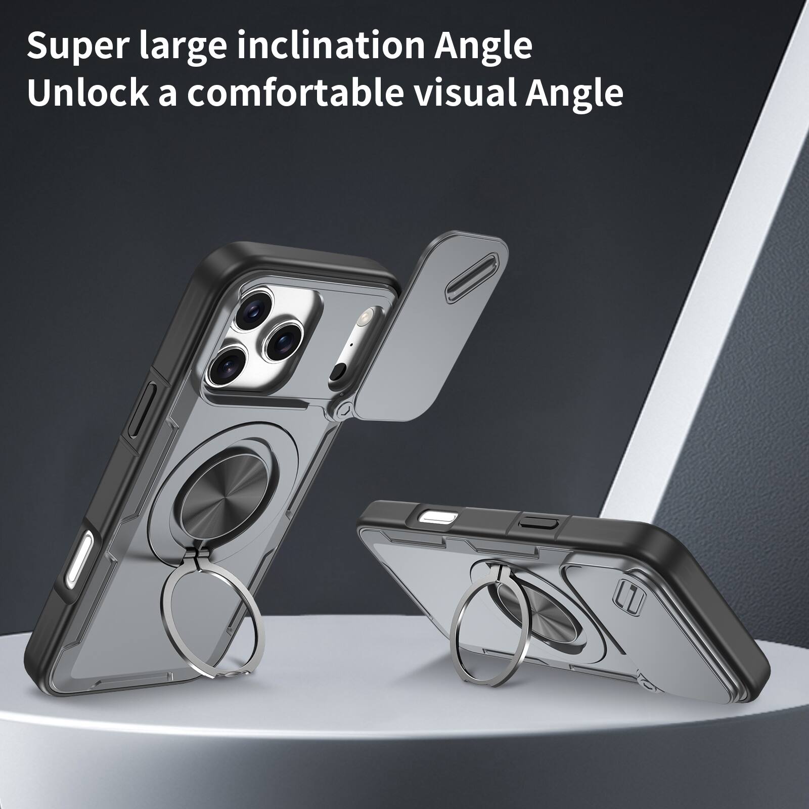 Super large inclination Angle  
Unlock a comfortable visual Angle