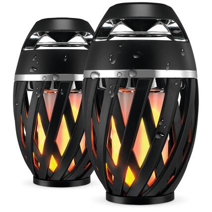Front. iLive - iLive TIKI Ultra Bluetooth Speaker with LED Flame, ISBW374BDL.