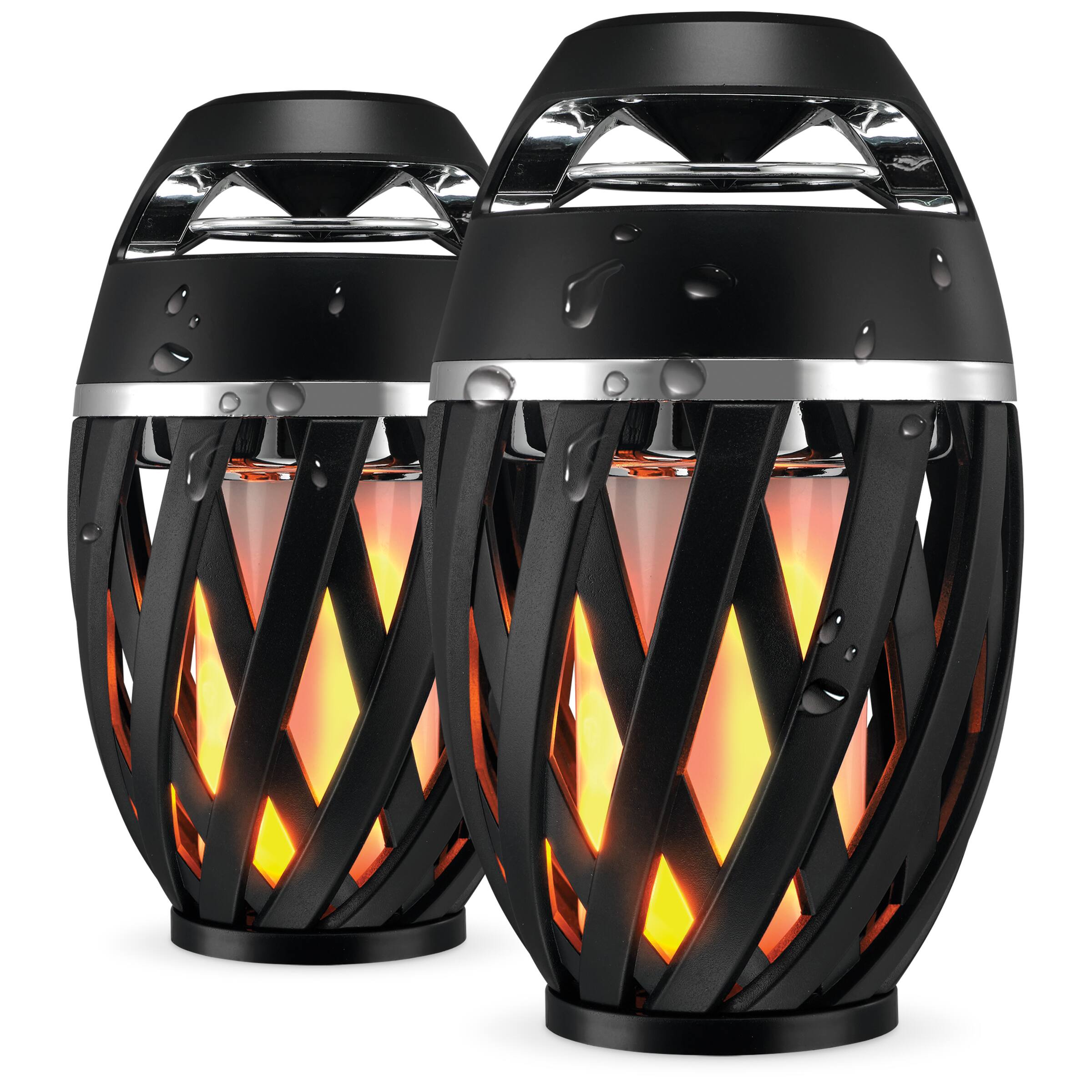 Front. iLive - iLive TIKI Ultra Bluetooth Speaker with LED Flame, ISBW374BDL.