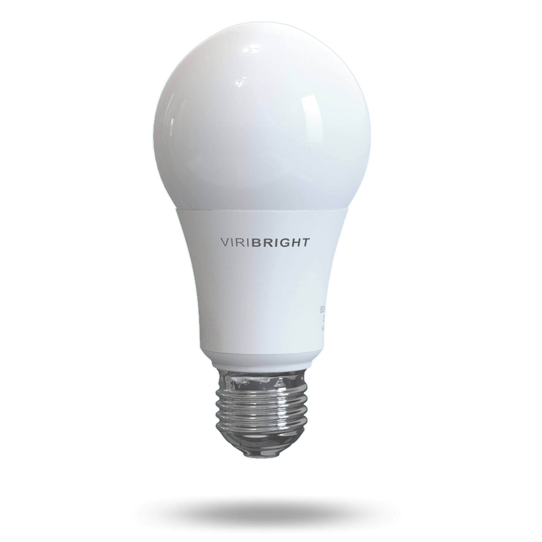 Angle. VIRIBRIGHT - A19 LED Bulb, 9W, Non Dimmable, 4000K, 800 Lumens (12-Pack) - 4000K.