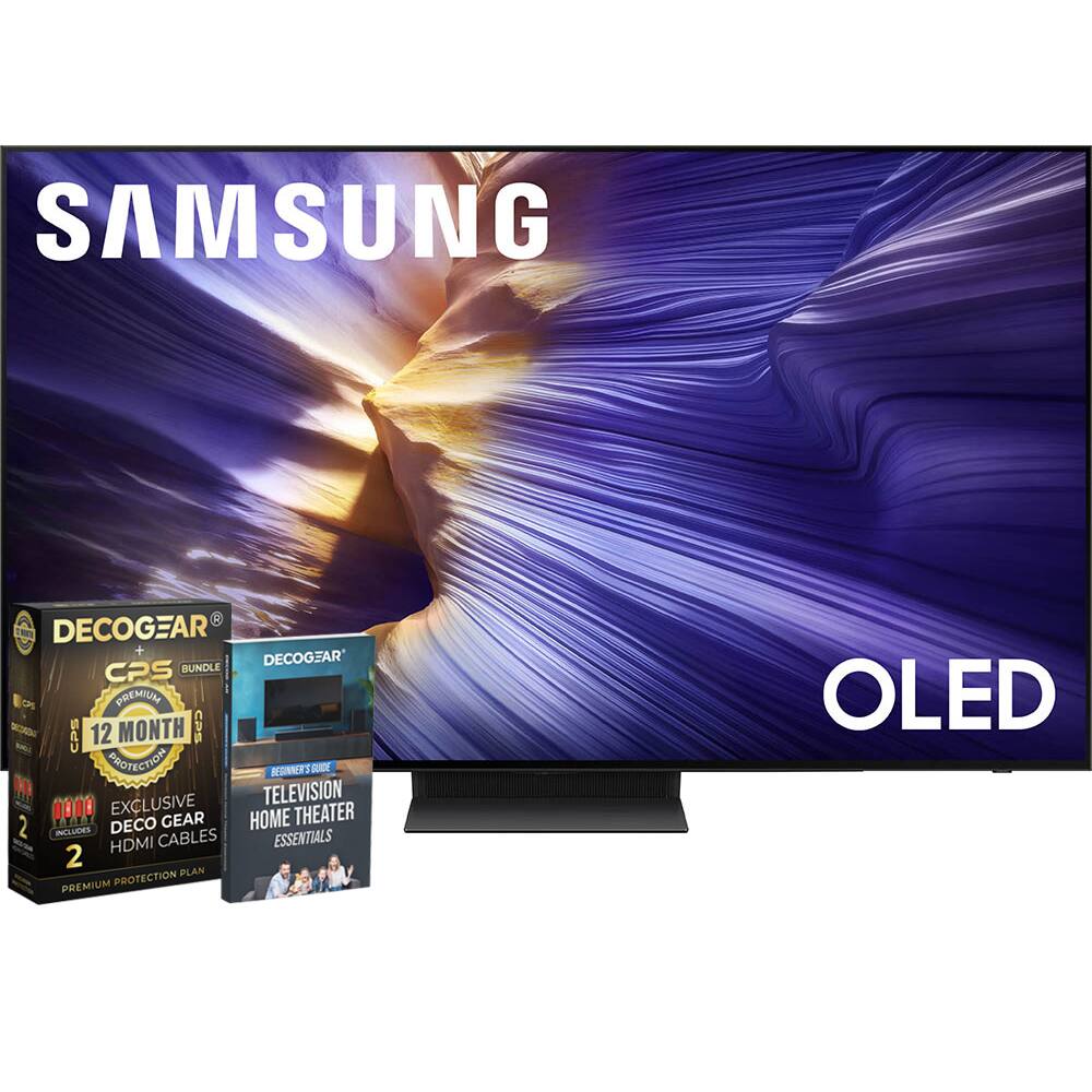 Samsung - 77" OLED 4K S90F Vision AI Smart TV (2025) + Extended Protection Plan