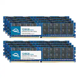 OWC - 1TB (8x128GB) DDR4 2400MHz PC4-19200 CL17 4RX4 ECC Registered RDIMM 1.2V 288-pin Memory RAM Upgrade for Server - Black Chips