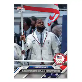 Olympic Games 2024 TOPPS NOW Card 4 | LeBron James