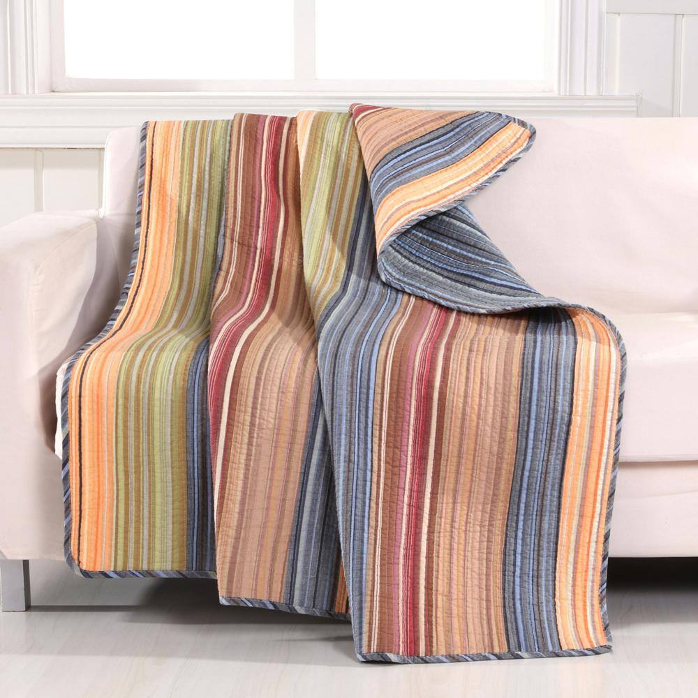 Alt View 1. Greenland Home Fashions - Greenland Home Fashion Katy Accessory Throw Blanket - Multi 50x60" - Multi.