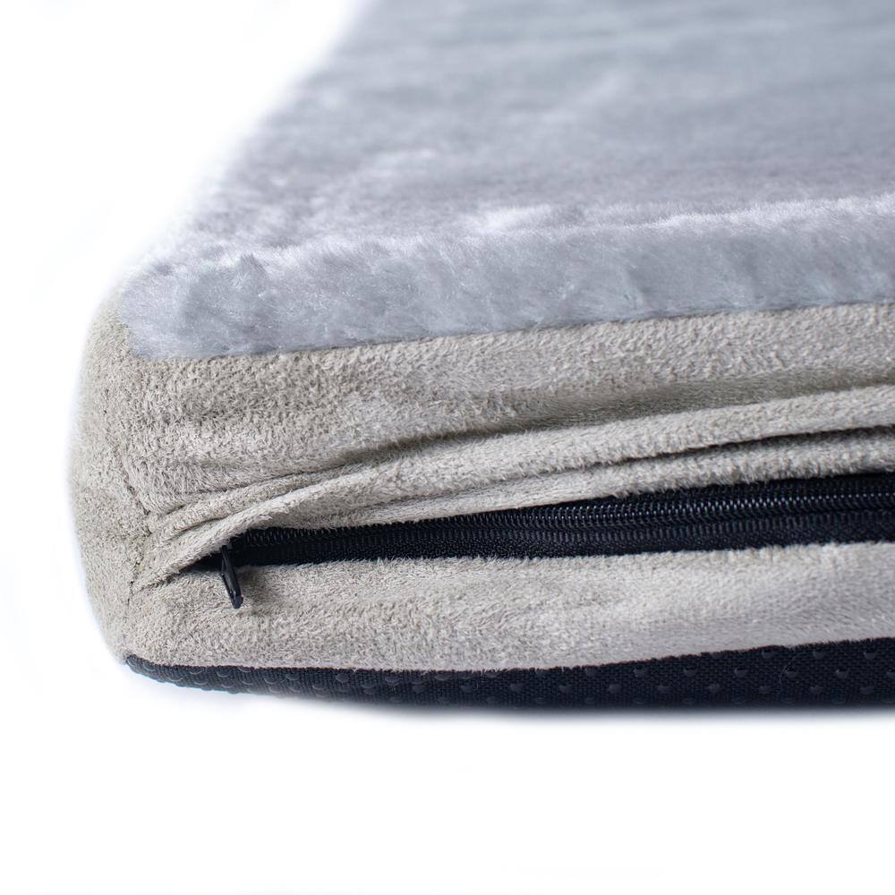Alt View 5. Armarkat - Large Memory Foam Orthopedic Pet Bed Mat In Gray and Sage Green - Green.