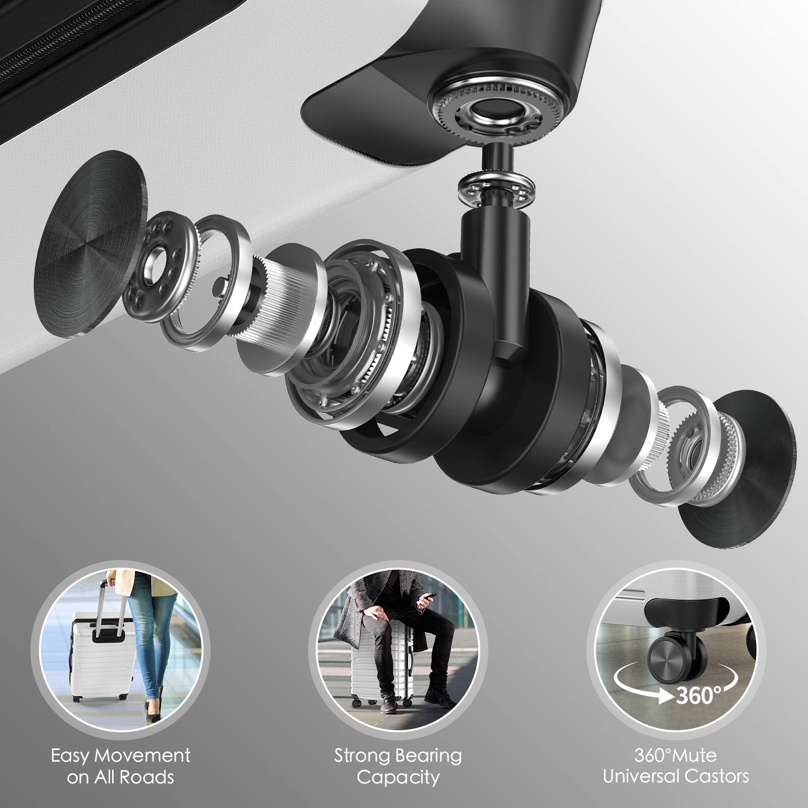 - Easy Movement on All Roads
- Strong Bearing Capacity
- 360° Mute Universal Castors