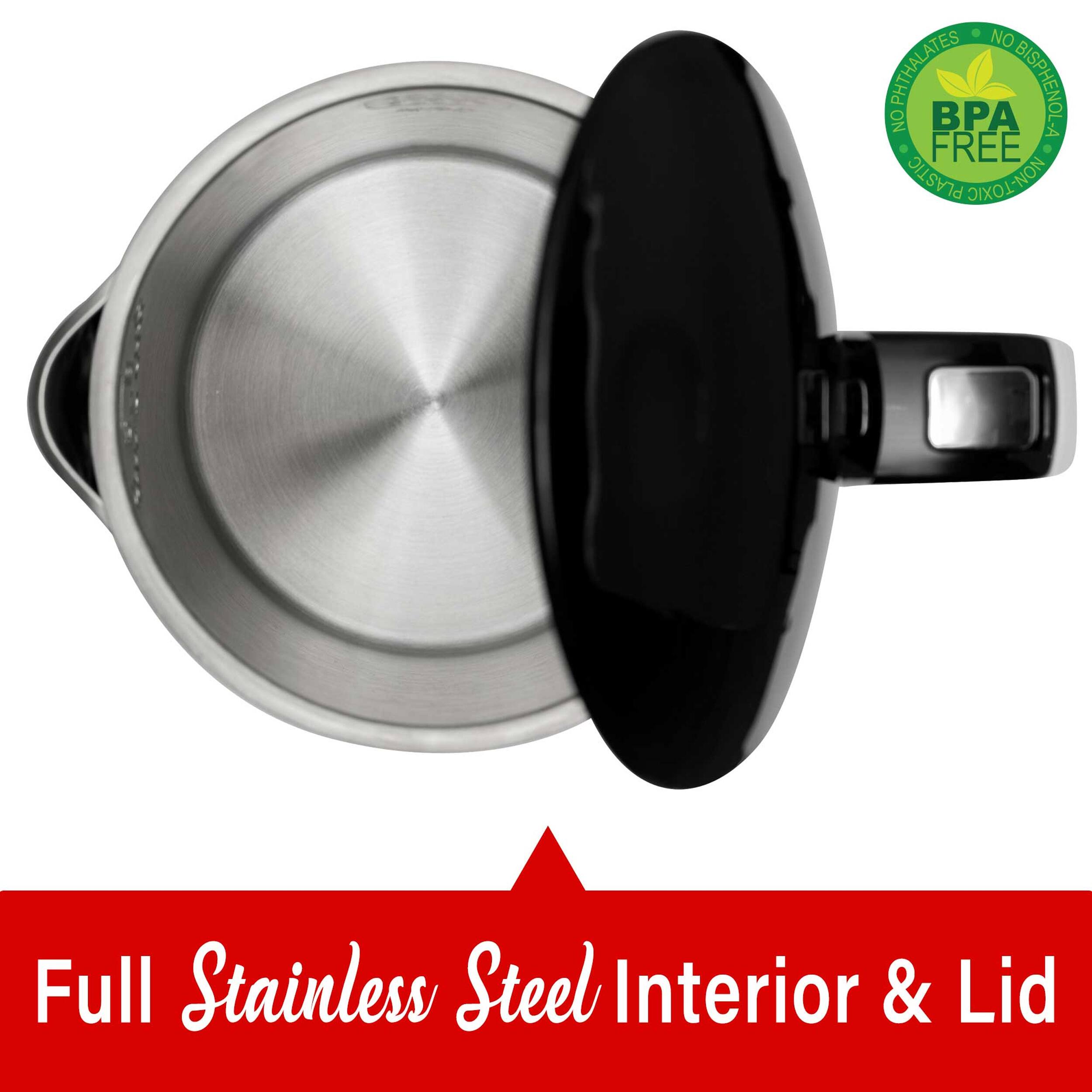 NO PHthalates BISPHENOL-A NO BPA . FREE . PLASTIC NON-TOXIC Full Stainless Steel Interior & Lid