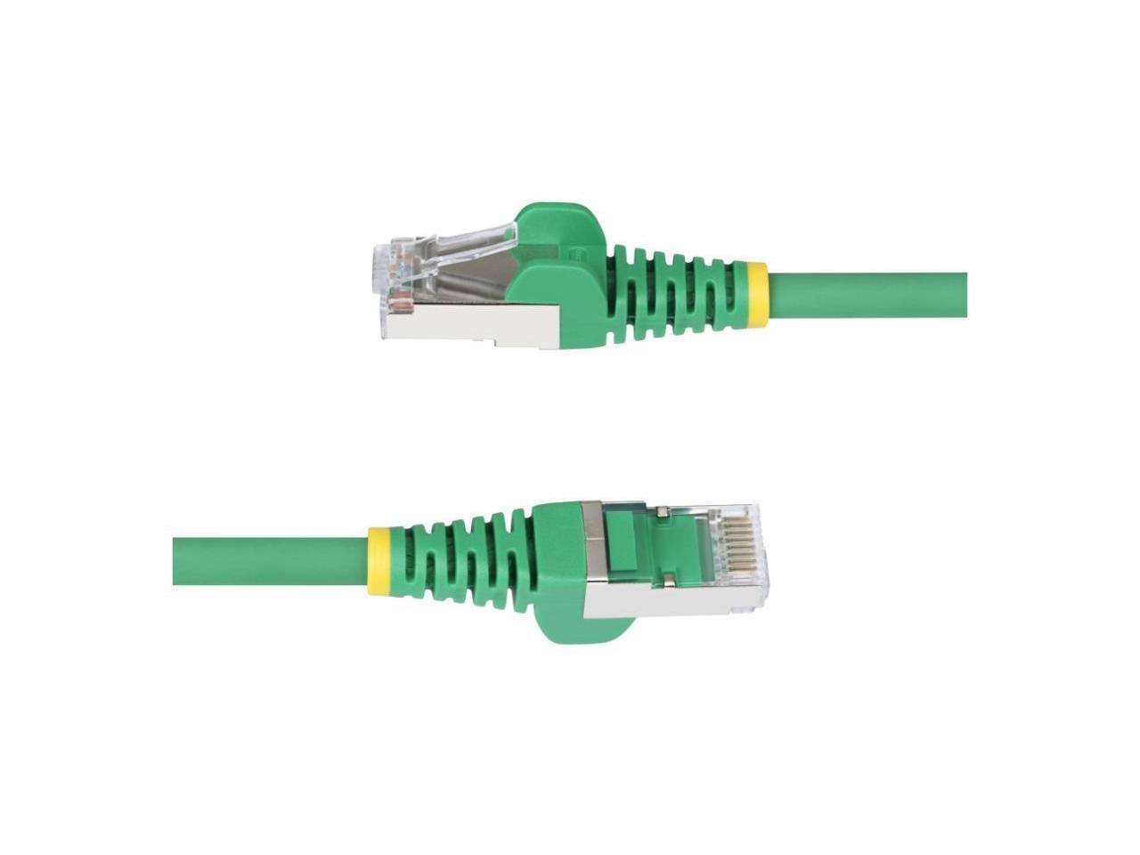 Alt View 2. StarTech.com - StarTech 1ft Green CAT6a Ethernet Cable Model NLGN-1F-CAT6A-PATCH.