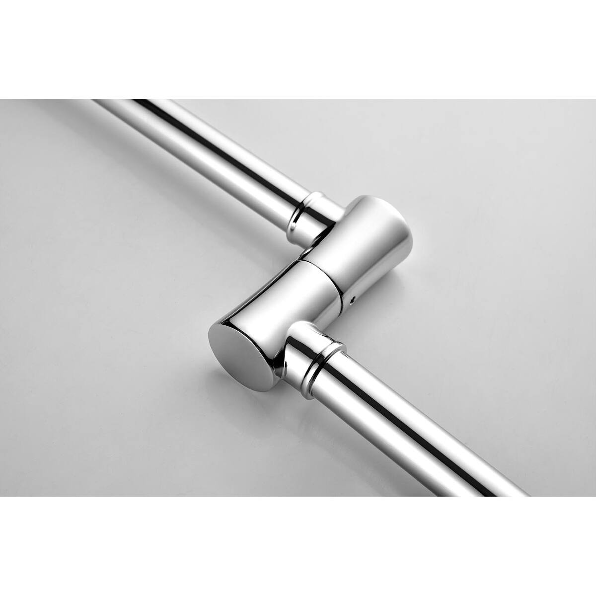 Alt View 4. Ropilly - Ropilly Wall Mount Pot Filler Faucet Chrome Brass Folding Swivel Arm Dual Handle Kitchen Faucet - Chrome.