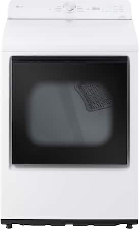 LG - 7.3 Cu. Ft. Smart Gas Dryer with Sensor Dry - Alpine White
