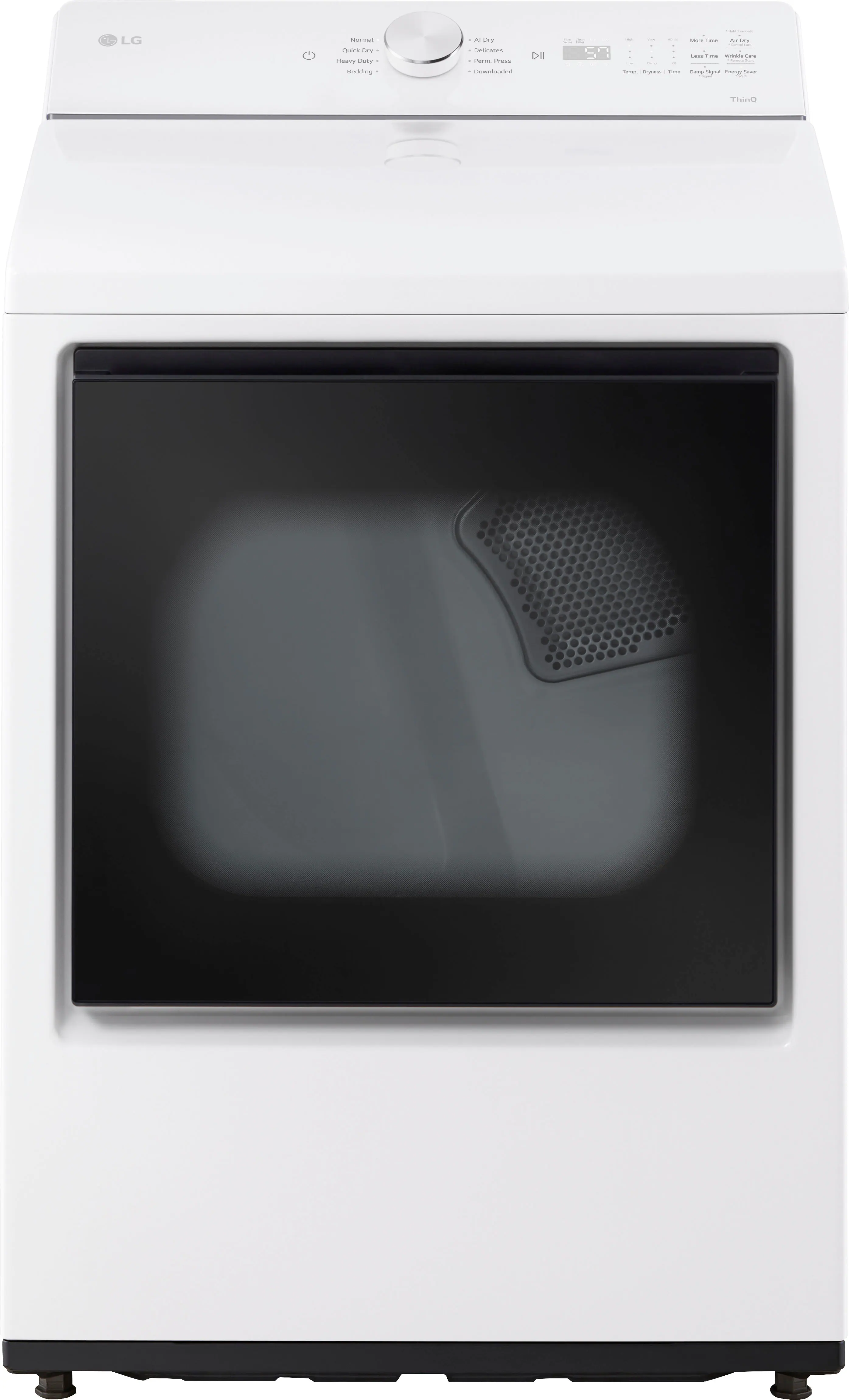 LG - 7.3 Cu. Ft. Smart Electric Dryer with Sensor Dry - Alpine White