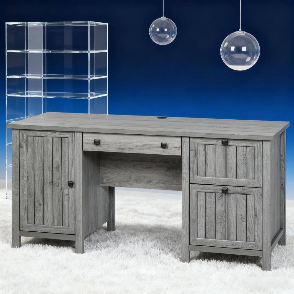 Back. Spaco - Spaco Portable Foldable Lap Desk with Cup Holder, Wooden for Car Bed Couch Use - Gray.