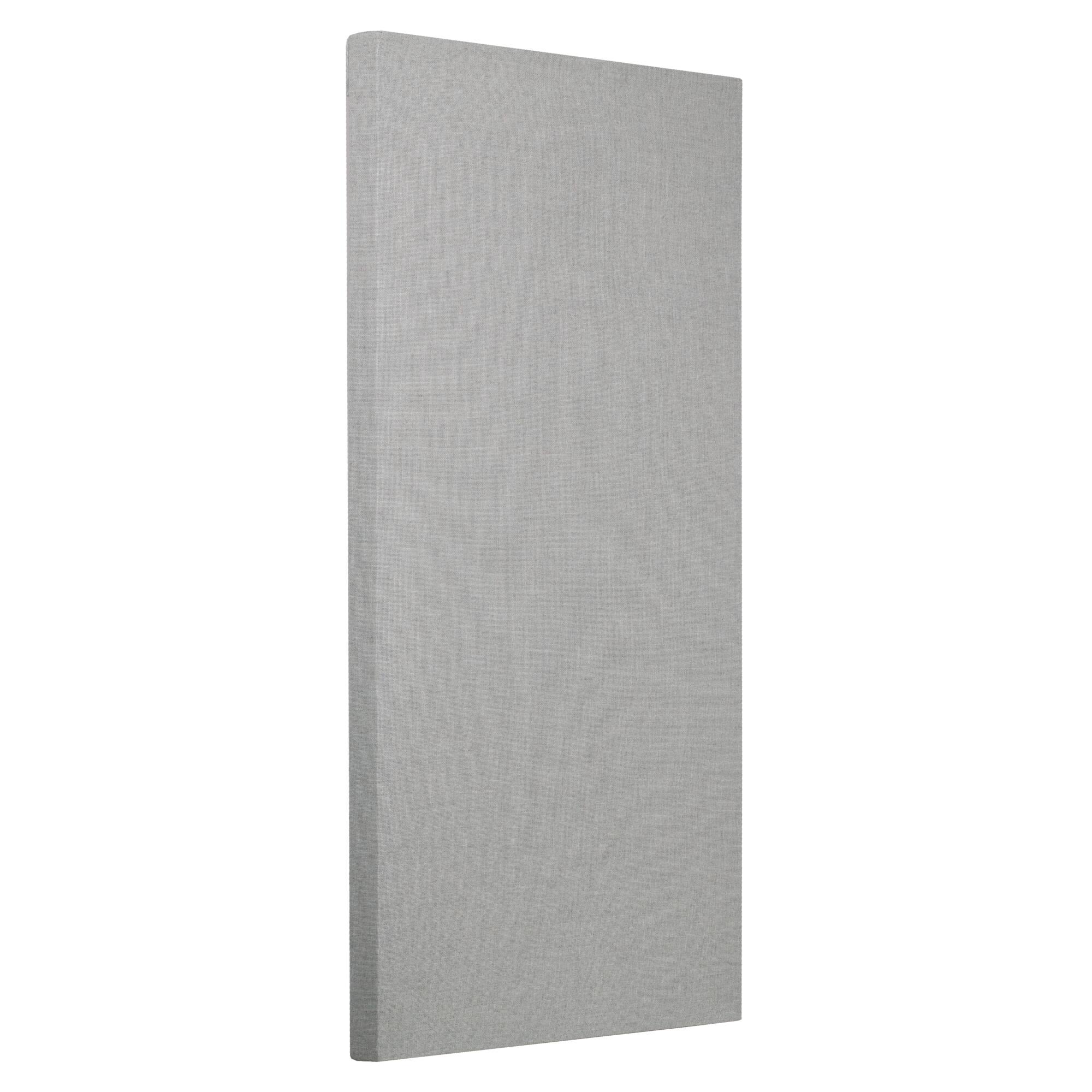 Angle. ATS Acoustics - High-Performance Acoustic Panel with Sona Fabric, Fire Rated, 24" x 48" x 2" - Platinum.