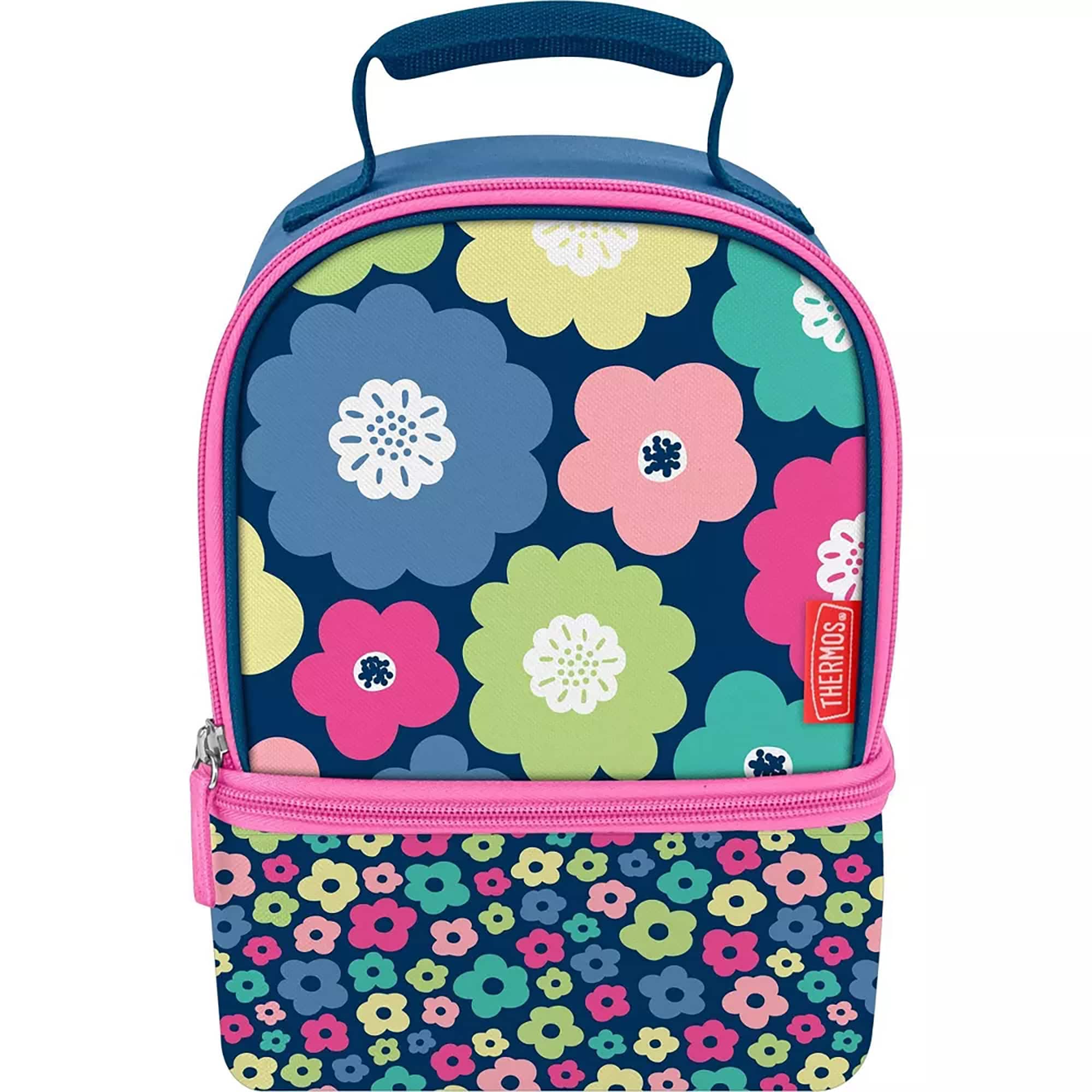 Thermos - Kid's Dual Compartment Soft Lunch Box - Mod Flowers