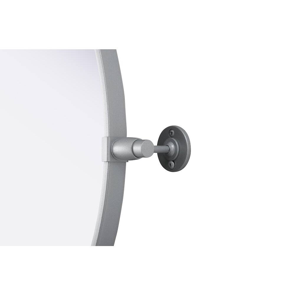 Alt View 4. Elegant Kitchen and Bath - Amoura 24X24 Pivot Mirror In Silver - Silver.
