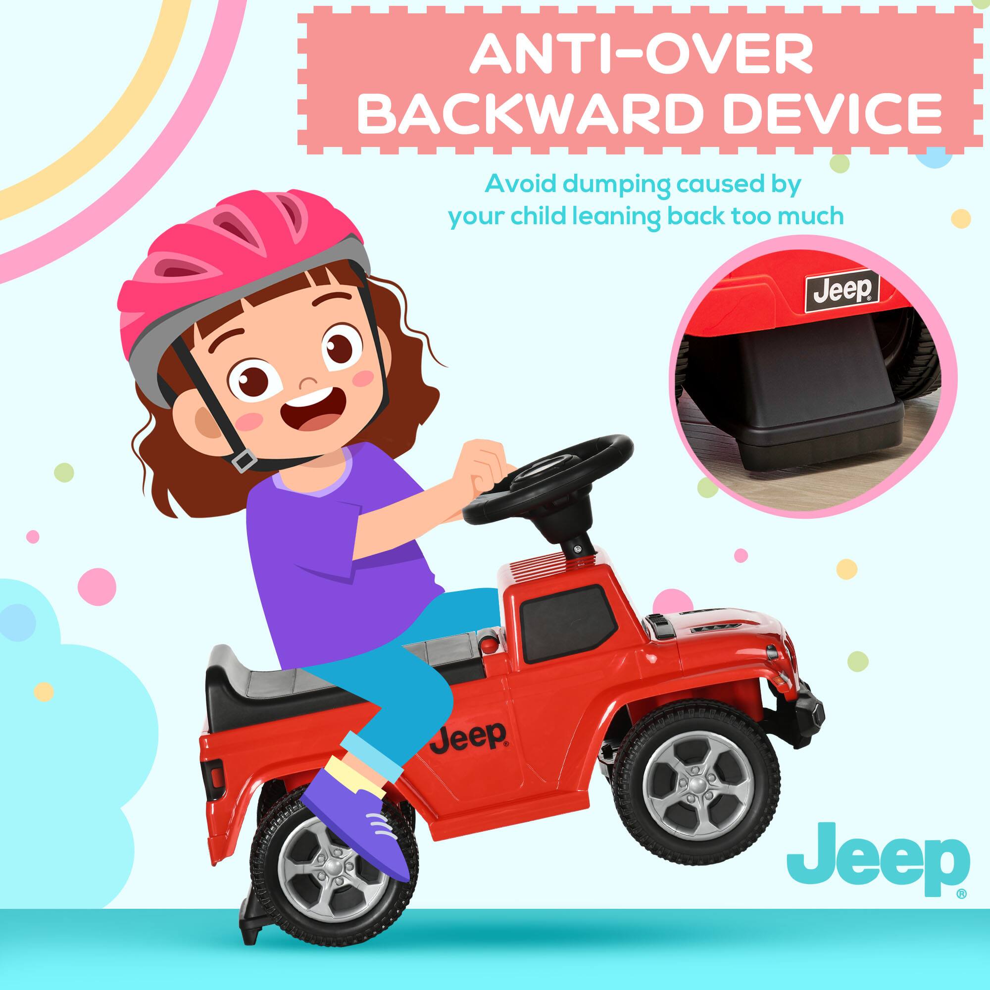 ANTI-OVER BACKWARD DEVICE  
Avoid dumping caused by your child leaning back too much