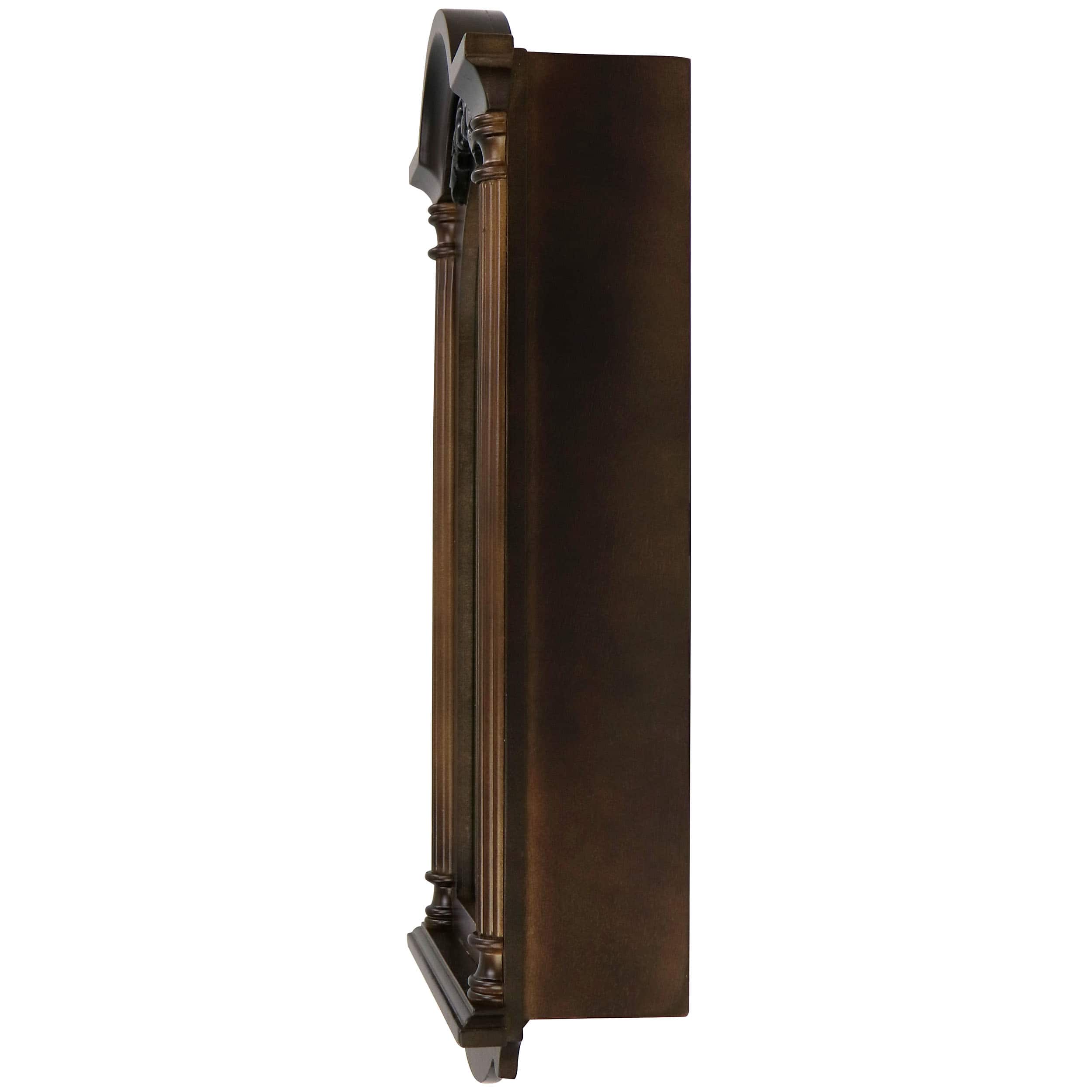 Alt View 1. Bedford Clock Collection - Bedford Clock Collection Noah 22 Inch Chestnut Wood Chiming Pendulum Wall Clock - Brown.