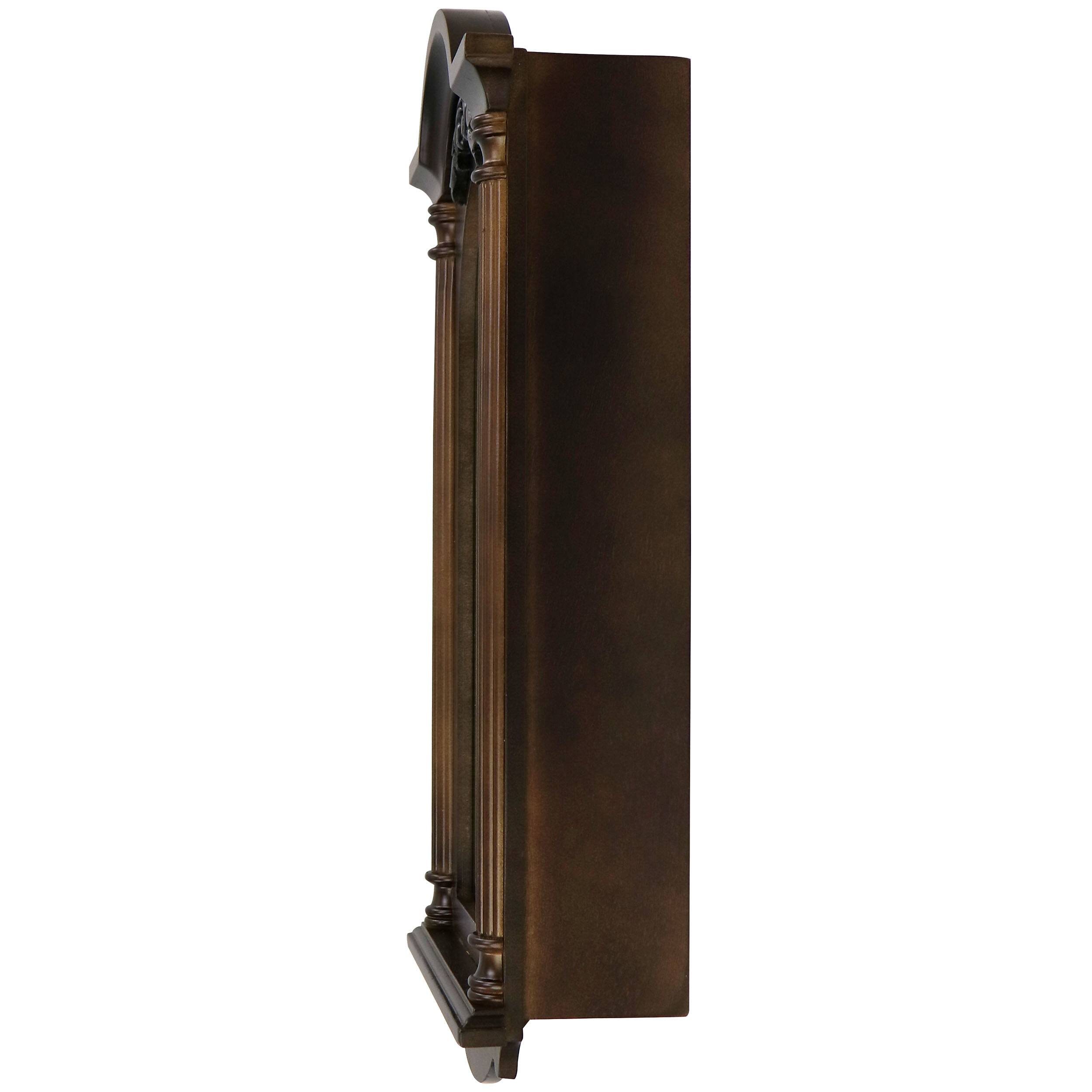 Alt View 1. Bedford Clock Collection - Bedford Clock Collection Noah 22 Inch Chestnut Wood Chiming Pendulum Wall Clock - Brown.