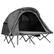 Alt View 16. Costway - 2-Person Outdoor Camping Tent Cot Elevated Compact Tent Set W/ External Cover Grey - Grey.