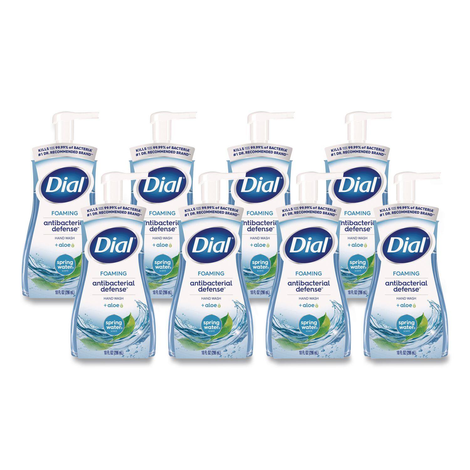 - KILLS 99.99% OF BACTERIA
- #1 DR. RECOMMENDED BRAND
- FOAMING antibacterial defense
- HAND WASH
- + aloe
- spring water
- 11 FL OZ (325 mL)